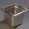 Carlisle 607166 - Durapan™ Light Gauge 1/6 Size Pan 6-7/8" x 6-1/4" x 6" Deep - Pkg Qty 6