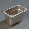 Carlisle 607194 - Durapan™ Light Gauge One-Ninth Size Pan 6-7/8" x 4-1/4" - Pkg Qty 6