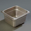 Carlisle 608164 - Durapan™ Heavy Gauge 1/6 Size Pan 6-7/8" x 6-1/4", 4" Deep - Pkg Qty 6