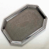 Carlisle 608901 - Celebration™ Octagonal Tray W/ Beaded Border 17-1/8" x 11-3/4" - Pkg Qty 12