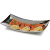 Carlisle 609216 - Curved Tray W/Hammered Finish, 15" x 8-1/2", Stainless Steel