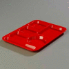 Carlisle 61405 - Left-Hand 6-Compartment Tray, Abs Rd - Pkg Qty 24