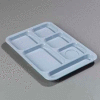Carlisle 614R59 - Right-Hand Compartment Tray, Slate Blue - Pkg Qty 24