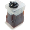 Carlisle 640000 - 1 Gallon Container W/ Black Lid, Clear - Pkg Qty 2