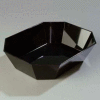 Carlisle 671603 - Octagonal 10 Lb. Crock 13-5/16" x 10-1/2", Black - Pkg Qty 6