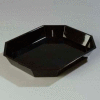 Carlisle 672603 - Octagonal 5 Lb. Crock 13-5/16" x 10-1/2", Black - Pkg Qty 6