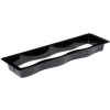 Carlisle 698803 - Modular Displayware Half Long Collar 21-5/8 x 7-1/8 x 11, Black - Pkg Qty 6