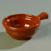 Carlisle 700628 - Handled Soup Bowl 8 Oz., 4-5/8", Lennox Brown - Pkg Qty 24