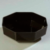 Carlisle 888703 - Bowl, Octagon, 5 Lb., 9-1/2", Glossy Acrylic, Black - Pkg Qty 4