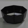 Carlisle 888803 - Bowl, Octagon, 8 Lb., 9-1/2", Glossy Acrylic, Black - Pkg Qty 4