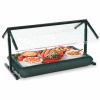 Carlisle 972003 - Sneeze Guard Adjustable, Double-Sided 48", Black