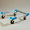 Carlisle C2220A14 - OptiClean Open Aluminum Dolly, No Handle 20-3/4", 20-3/4", 6-5/8", Carlisle Blue