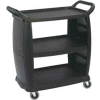 Carlisle CC203603 - Small Bussing and Transport Cart 18" x 36", Black