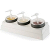 Carlisle CM105802 - Crock & Organizer Condiment Set, 26-1/2", 10-1/2", 6-31/32", White