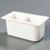 Carlisle CM110302 - Coldmaster® 6" Third-Size Divided Food Pan, White