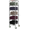 Dinex DX1173X50 - Holds 50 Domes or 100 Bases/Underliners, 19-1/2"L 20-1/4"D 73"H, Stainless Steel