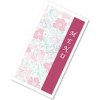 Dinex DX6SM055190 - Jane's Bouquet Entree Headings 3 Panel, Perf., 8-1/2"x14", 2000/Cs, Pink