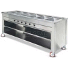 Dinex DXDHF3LL - Dinexpress Shape Hot Food, 3 Well Left, 35" x 55-1/4" x 36", Stainless Steel