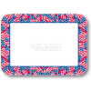 Dinex DXHS601M001 - Stars & Stripes Design Traycover W/Straight Edge, 13-5/8" x 18-3/4"