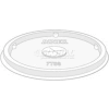 Dinex DXTT58 - Translucent Tumbler Lid W/Straw Slot 1000/Cs, Clear