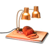 Carlisle HL8285GB21 - FlexiGlow™ Dual Arm Heat Lamp W/ Board & Pan 24", Gold