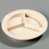 Carlisle KL20325 - Kingline™ 3-Compartment Plate 8-23/32" x 1-1/4", Tan - Pkg Qty 12