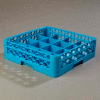 Carlisle RC16-114 - Opticlean™ 16-Compartment Cup Rack W/ 1 Open Extender, Blue - Pkg Qty 4