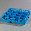 Carlisle RC1614 - Opticlean™ 16-Compartment Cup Rack, Blue - Pkg Qty 6