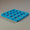 Carlisle RE1614 - Opticlean™ 16-Compartment Divided Glass Rack Extender, Blue - Pkg Qty 6