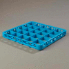 Carlisle RE2514 - Opticlean™ 25-Compartment Divided Glass Rack Extender, Carlisle Blue - Pkg Qty 6