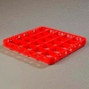 Carlisle RE25C05 - Opticlean™ 25-Compartment Divided Glass Rack Extender, Red - Pkg Qty 6