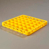 Carlisle RE36C04 - Opticlean™ 36-Compartment Divided Glass Rack Extender, Yellow - Pkg Qty 6