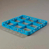 Carlisle RE914 - Opticlean™ 9-Compartment Divided Glass Rack Extender, Carlisle Blue - Pkg Qty 6