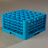 Carlisle RG25-414 - Opticlean™ 25-Compartment Glass Rack W/ 4 Extenders, Carlisle Blue - Pkg Qty 2