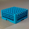 Carlisle RG49-314 - Opticlean™ 49-Compartment Glass Rack W/ 3 Extenders, Carlisle Blue - Pkg Qty 2