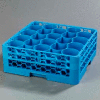 Carlisle RW20-114 - Opticlean Newave 20-Compartment Glass Rack W/ 2 Extenders, Carlisle Blue - Pkg Qty 3