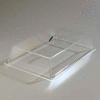 Carlisle SC4007 - Pastry Tray Cover, 18" x 13" x 4", Clear Acrylic, Polished Chrome Handle