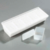 Carlisle SS10502 - Caddy W/5 Ea 1-1/4 Pint Containers/Lids 19-3/4", 7-1/4", 4-1/4", White