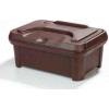 Carlisle XT160001 - Cateraide Slide 'N Seal™ Pan Carrier, 6" Top Loader, Insulated, Brown