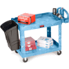 Rubbermaid® Premium Universal Shelf Carts - 30"Wx16"D Shelf - 38-1/8"H - Blue