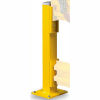Wildeck&#174; Steel Single Column Post For Double Rail, 44&quot;H,Yellow