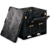 ORBIS HDR4048-39 BulkPak Folding Bulk Shipping Container - 48"L x 40"W x 39"H, 2000 Lb. Cap. Black