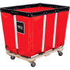 20 BU-Standard-Duty Basket Trucks By Royal - Vinyl Liner - 32"Wx48"Dx36"H 4 Swivel Casters-Red
