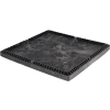 Buckhorn TS4845030010000 Folding Bulk Shipping Container Lid - 48"L x 45"W Black