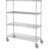 Metro Super Erecta Shelf Trucks with Wire Shelves - 60" Wx24" D Shelf - 79" H