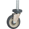 Metro® Round-Post Caster - 5" Polyurethane Swivel with Bumper