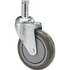 Metro&#174; Round-Post Caster - 5&quot; Polyurethane Swivel with Brake and Bumper