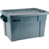 Rubbermaid 20 Gallon Brute Tote with Lid FG9S3100GRAY - 27-7/8 x 17-3/8 x 15-1/8 - Gray - Pkg Qty 6