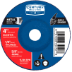 Century Drill 75542 Depressed Center Grinding Wheel 4" x 5/8" Type 27 Aluminum Oxide