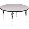 Activity Tables, 42"L x 42"W, Standard Height, Round - Gray Granite